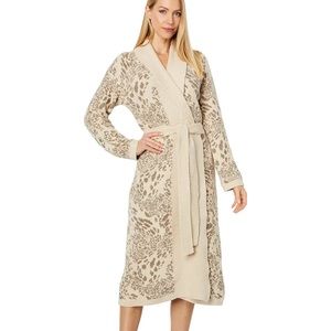 Natori Animal Print Lux Robe Size M